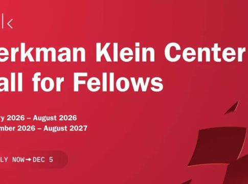 Harvard Berkman Klein Fellowship 2026 – AI Governance Research Program