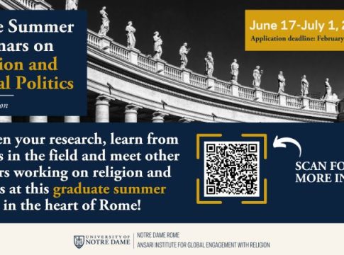 Rome Summer Seminars 2026 Program on Religion and Global Politics