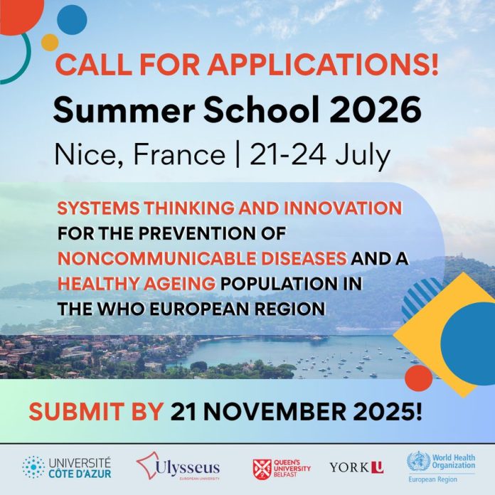 WHO Summer School 2026 Systems Thinking Training in Nice France
