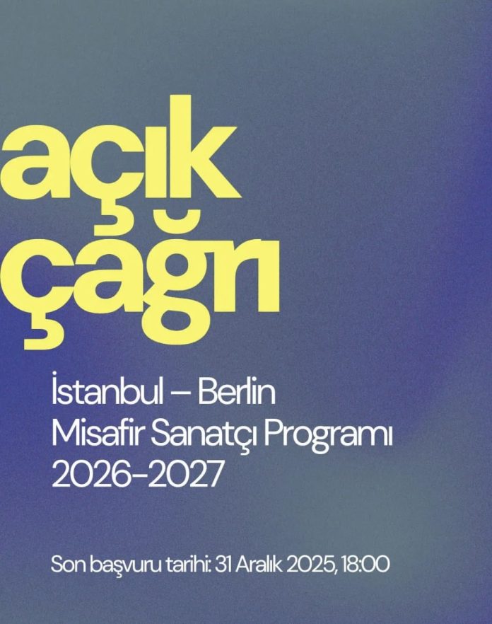 Istanbul Berlin Residency Program artist residency opportunity