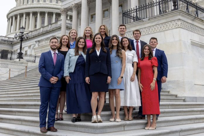 Katie Britt Summer Internship 2026 students in Washington D.C. congressional office