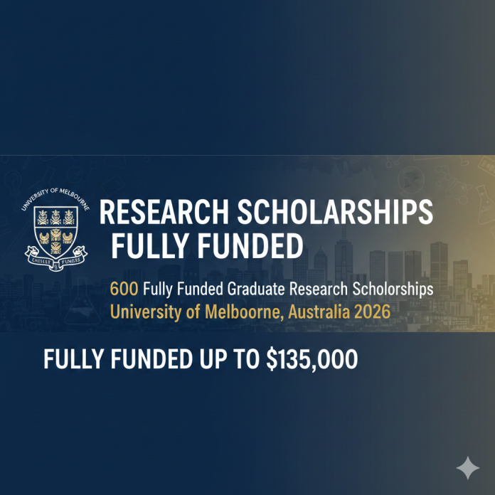 Melbourne Research Scholarships Fully Funded University of Melbourne 2026