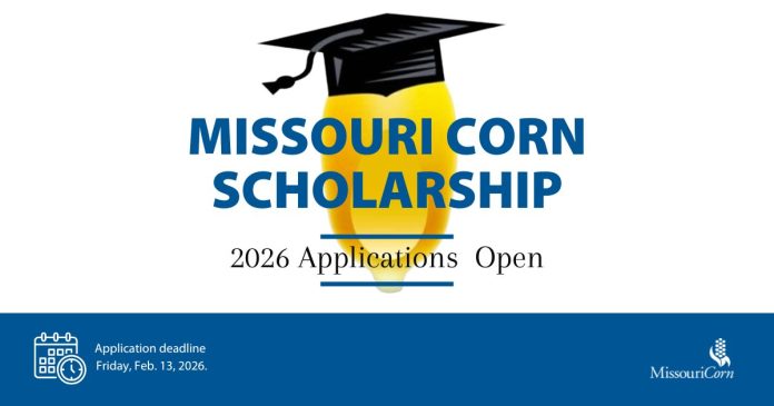 Missouri Corn Scholarship 2026 for agriculture students from rural Missouri