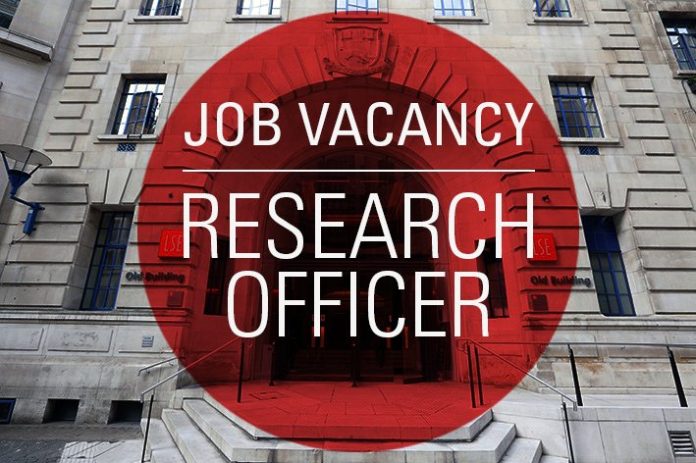 Research Officer Middle East Centre 2026 job opportunity at LSE
