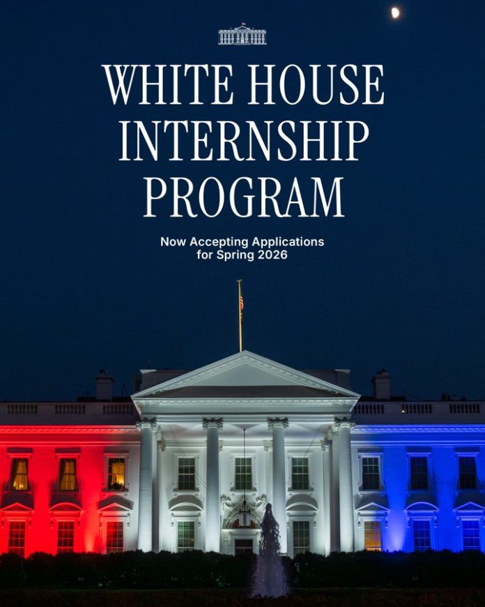 White House Internship 2026 leadership program for U.S. students