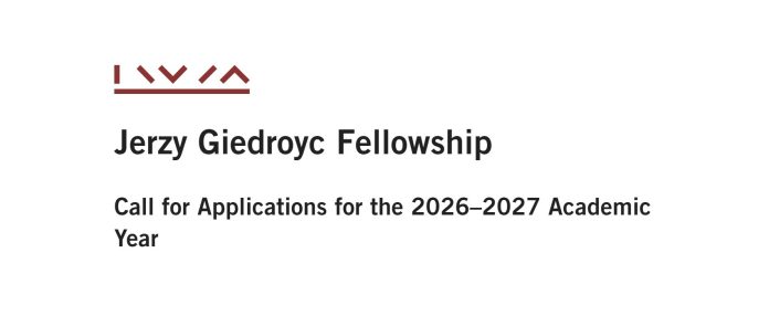 Jerzy Giedroyc Fellowship 2026–2027 funded research opportunity in Vienna