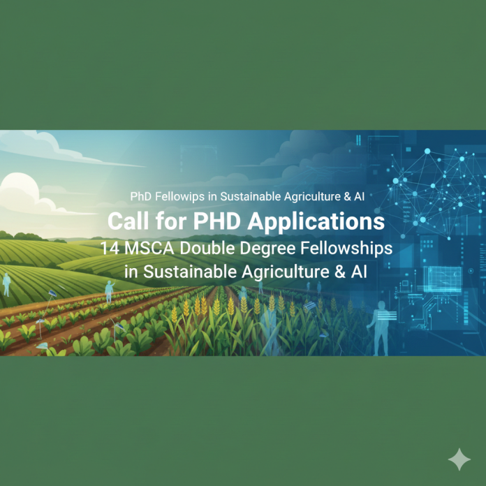 MSCA PhD Fellowships 2026 in sustainable agriculture and artificial intelligence research