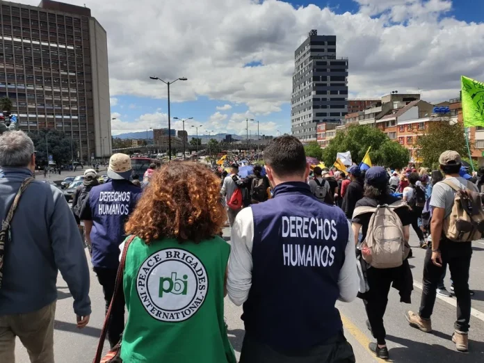 PBI Colombia Field Volunteers 2026 accompanying human rights defenders in Colombia