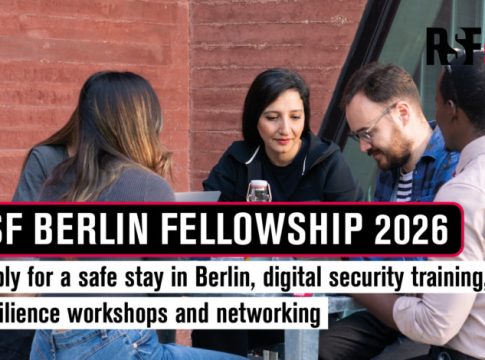RSF Berlin Fellowship 2026 empowering and protecting journalists in the digital field