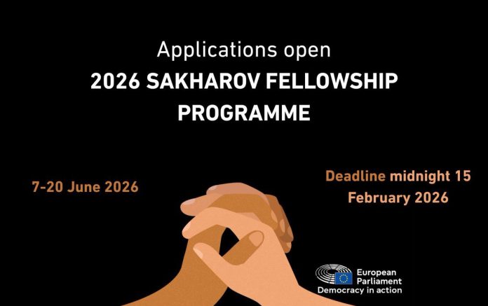 Sakharov Fellowship Programme 2026 human rights defenders training in Brussels