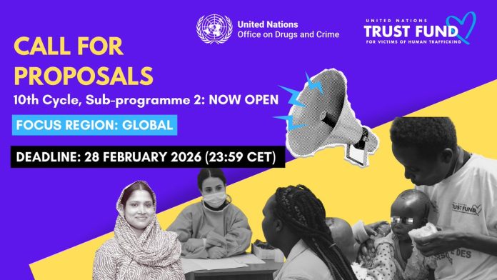 UN Trust Fund for Victims of Human Trafficking 2026 global grant opportunity