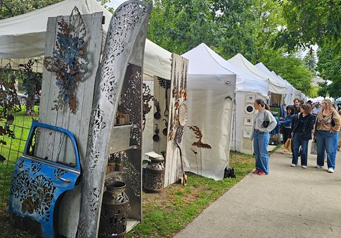 Cabbagetown Art Craft Show 2026 exhibitors at Riverdale Park West Toronto
