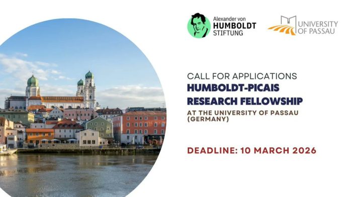 Humboldt PICAIS Research Fellowship 2026 at the University of Passau Germany