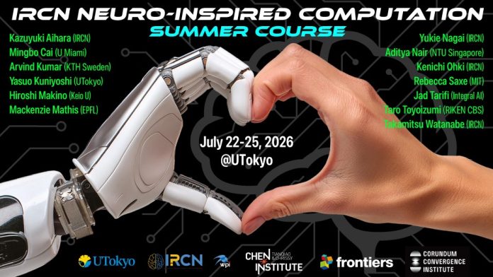 Participants attending Neuro inspired Computation Summer Course 2026 at The University of Tokyo Ichijo Hall