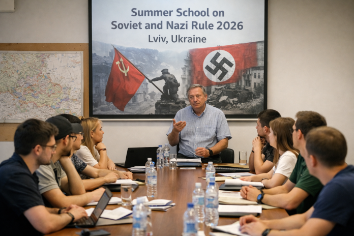 Summer School on Soviet and Nazi Rule 2026 in Lviv Ukraine participants during academic seminar