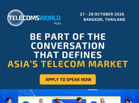 Telecoms World Asia 2026 conference stage in Bangkok with telecom industry leaders