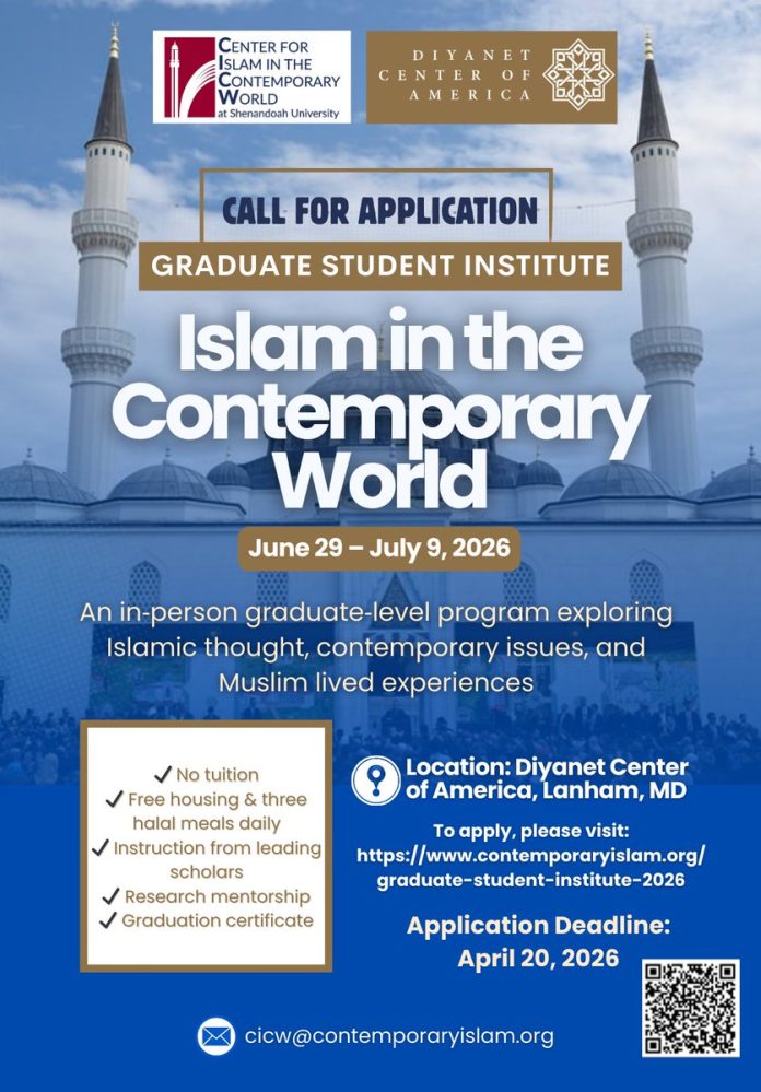 CICW Graduate Student Institute 2026 at Diyanet Center of America
