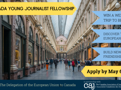 EU Canada Young Journalist Fellowship 2026 study tour to Brussels for young Canadian journalists