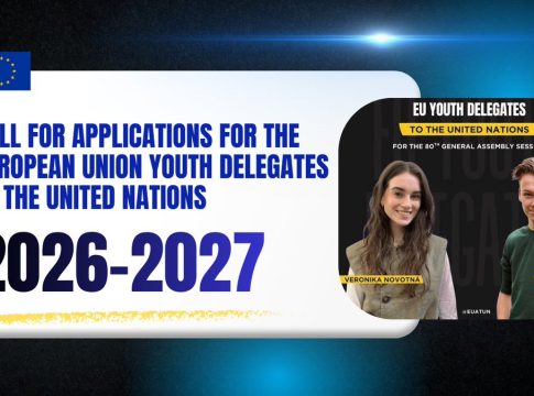 EU UN Youth Delegates 2026 programme participants at the United Nations headquarters