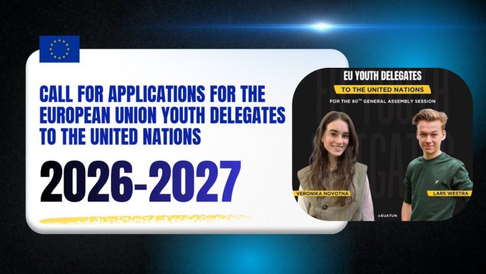 EU UN Youth Delegates 2026 programme participants at the United Nations headquarters