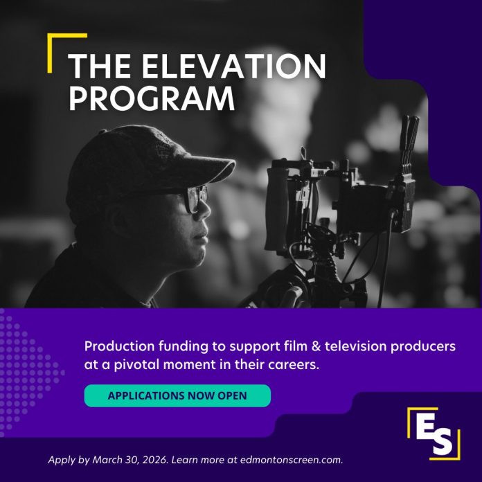 Elevation Program film production funding opportunity for producers in Edmonton 2026