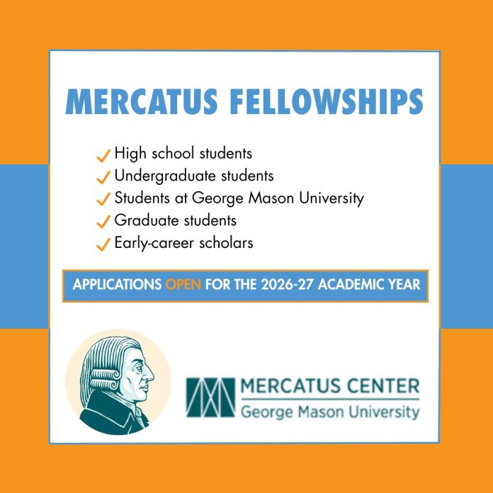 Mercatus Center Fellowships 2026 political economy fellowship program participants