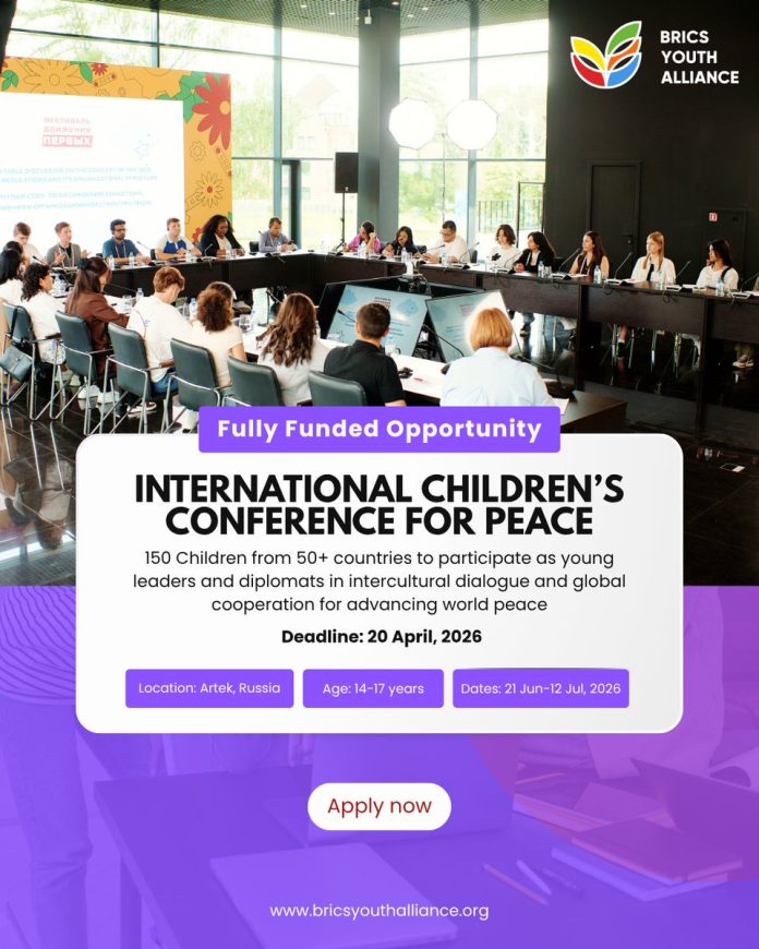 Children for Peace 2026 participants at Artek International Children’s Center