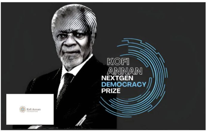 Kofi Annan Democracy Prize 2026 young leaders global award ceremony