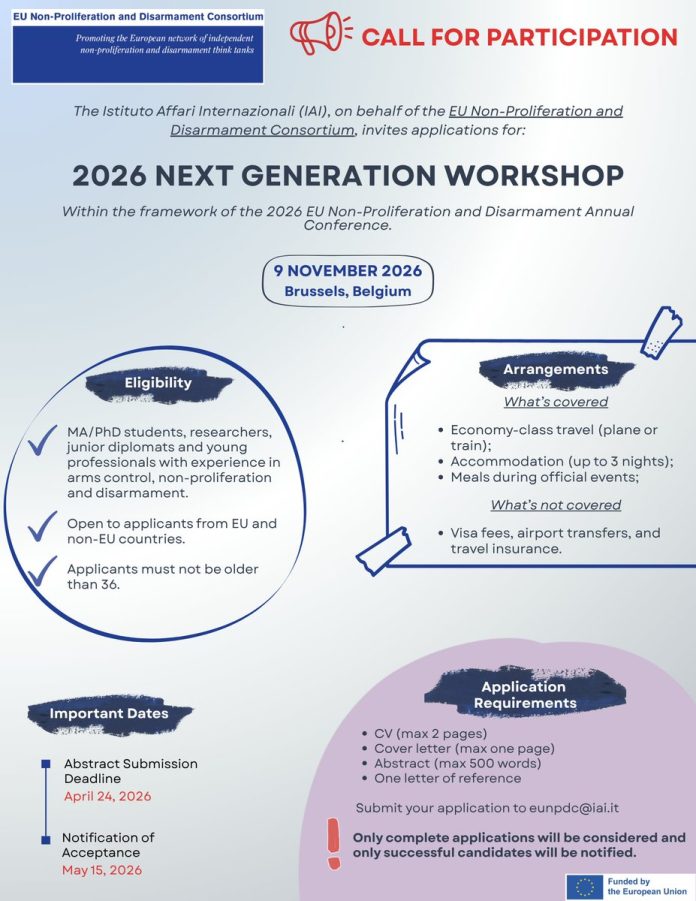 Next Generation Workshop 2026 Brussels participants conference discussion