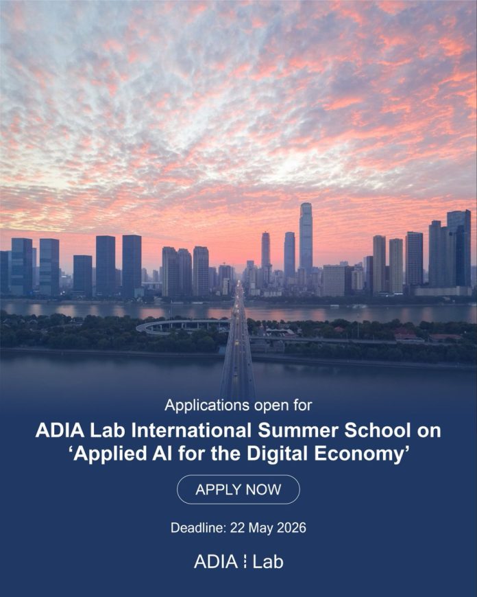 ADIA Lab Summer School 2026 Applied AI for the Digital Economy in Shenzhen