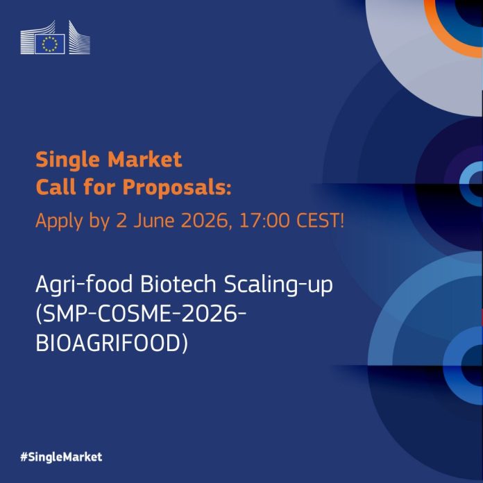 Agri Food Biotech Scaling Up 2026 EU funding opportunity for food and feed innovation
