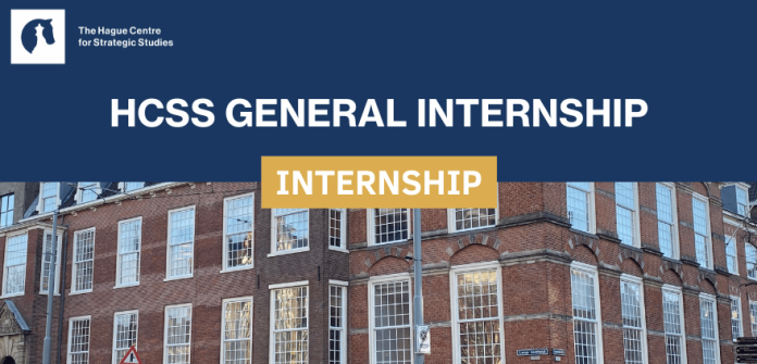 HCSS Internship 2026 participants working at The Hague office in the Netherlands