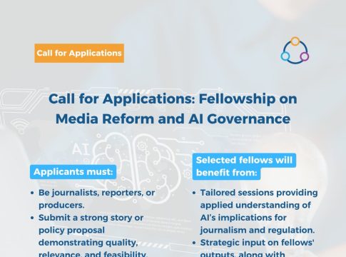 Media Reform AI Fellowship 2026 for journalists and AI governance reporting