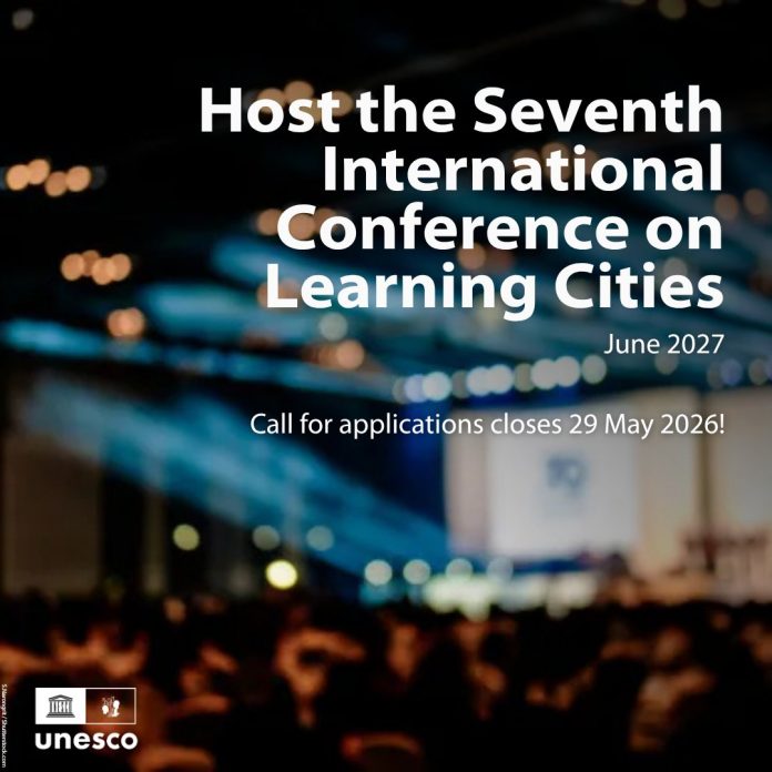 UNESCO Learning Cities 2027 international conference on learning cities promotional banner