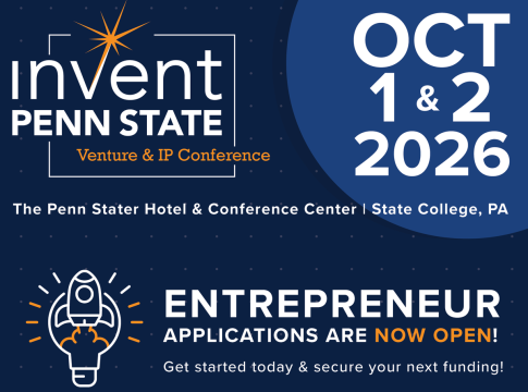 Venture Connection 2026 startup pitch competition at Invent Penn State Venture and IP Conference