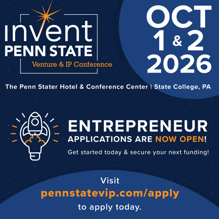 Venture Connection 2026 startup pitch competition at Invent Penn State Venture and IP Conference